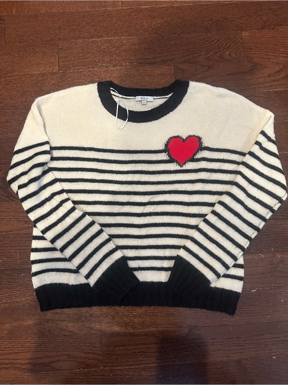 Rails Perci  Bretton heart stripe crew sweater